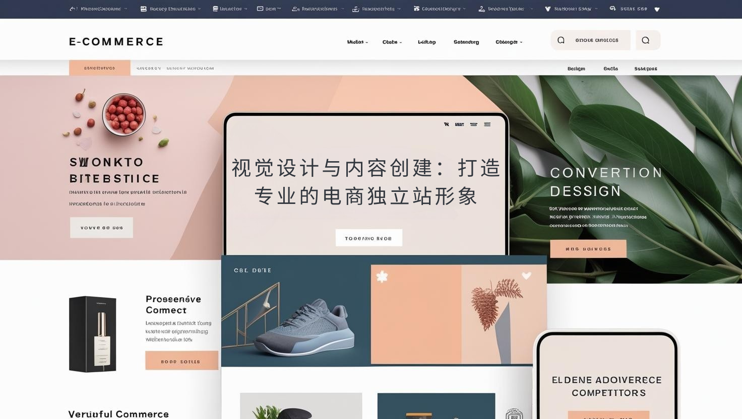 Diseño visual y creación de contenido: Creación de una imagen profesional de sitio web independiente para comercio electrónico