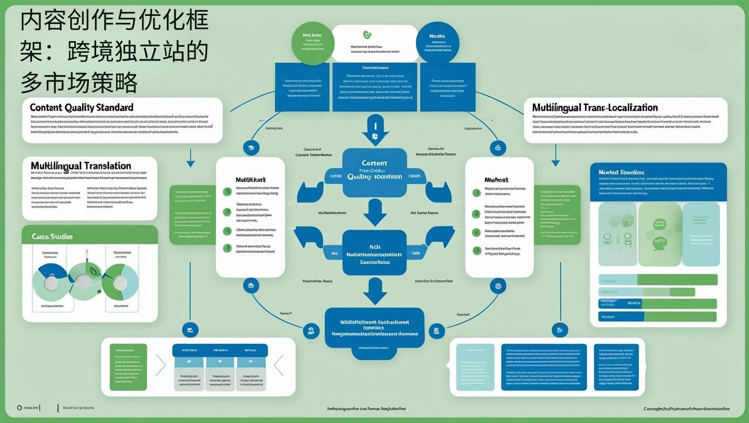 إطار عمل إنشاء وتحسين المحتوى: استراتيجية متعددة الأسواق لمواقع الويب المستقلة عبر الحدود