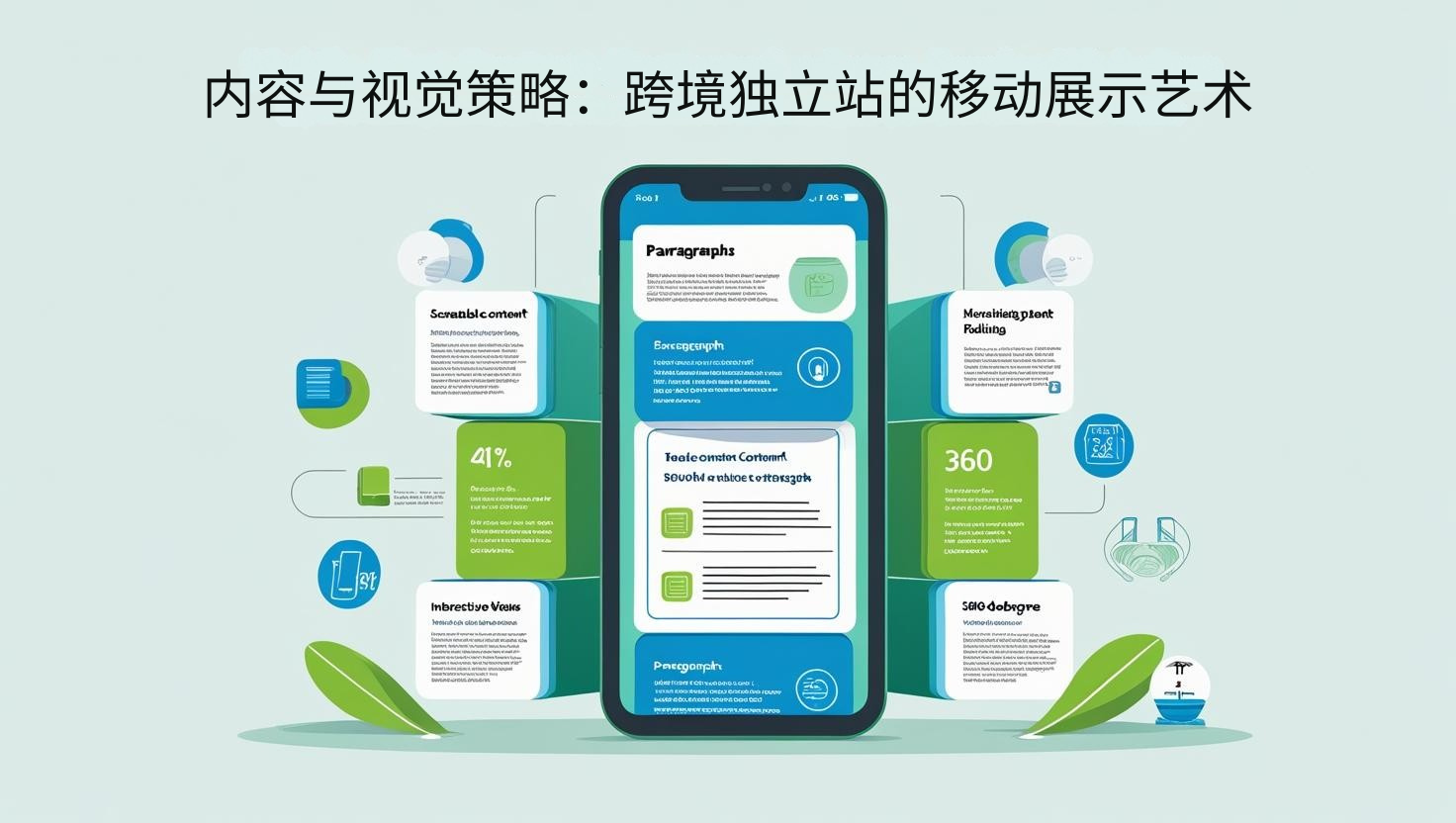 استراتيجية المحتوى والمحتوى المرئي: فن العرض التقديمي عبر الهاتف المحمول لمواقع الويب المستقلة عبر الحدود