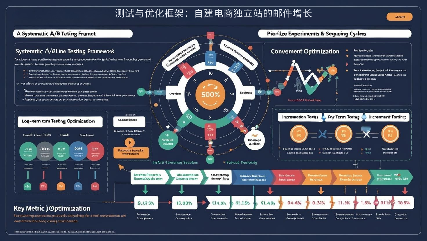 إطار عمل الاختبار والتحسين: نمو البريد الإلكتروني لمواقع التجارة الإلكترونية ذاتية البناء