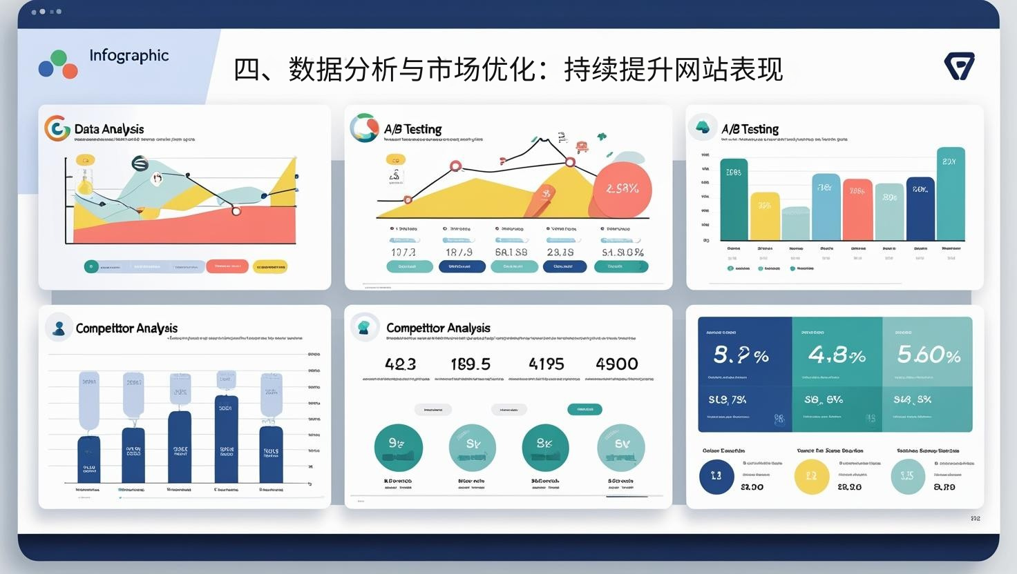 IV. Análisis de datos y optimización de marketing: Mejora continua del rendimiento del sitio web