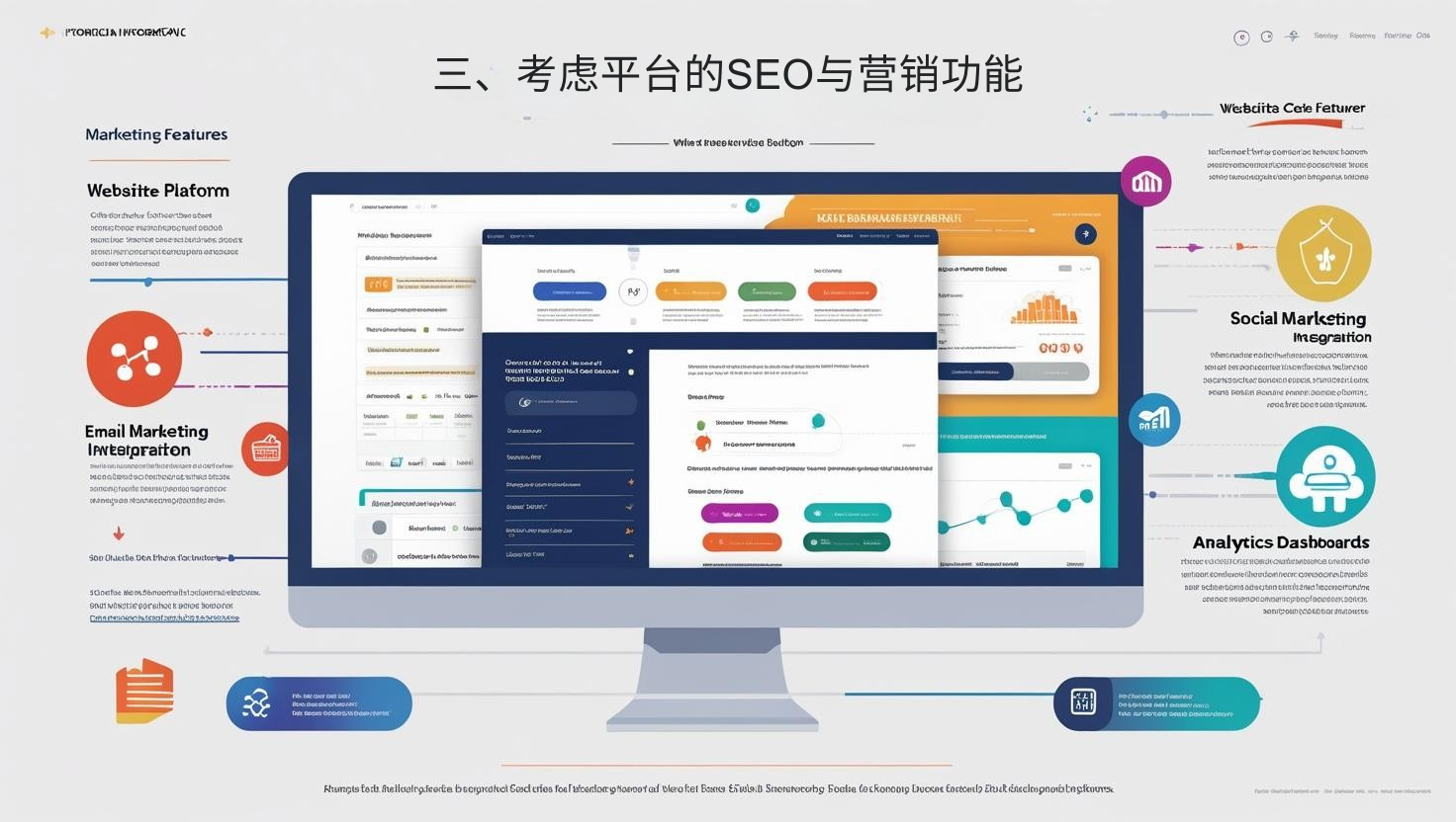 三、考虑平台的SEO与营销功能