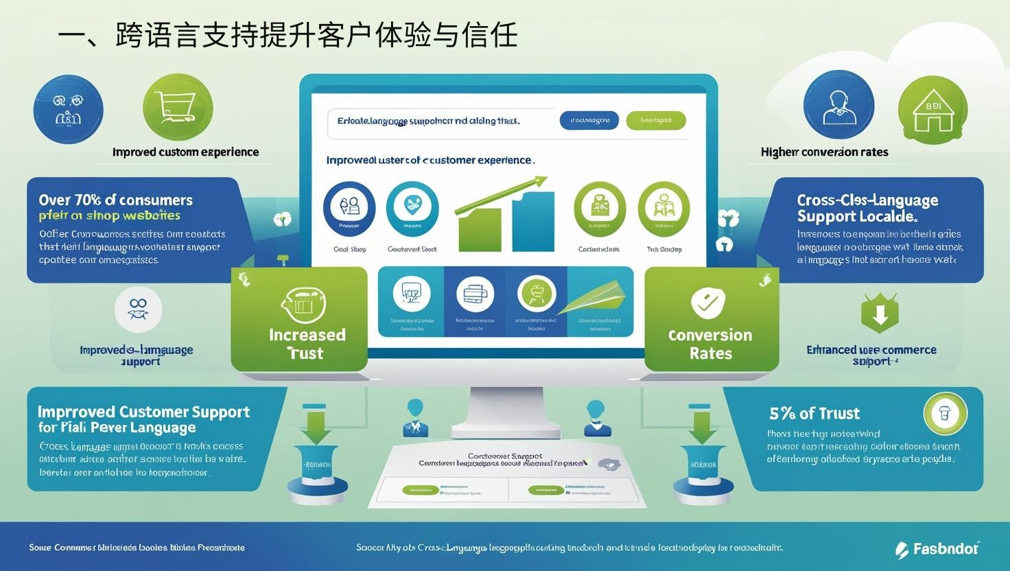 1. يُحسّن الدعم متعدد اللغات تجربة العملاء وثقتهم