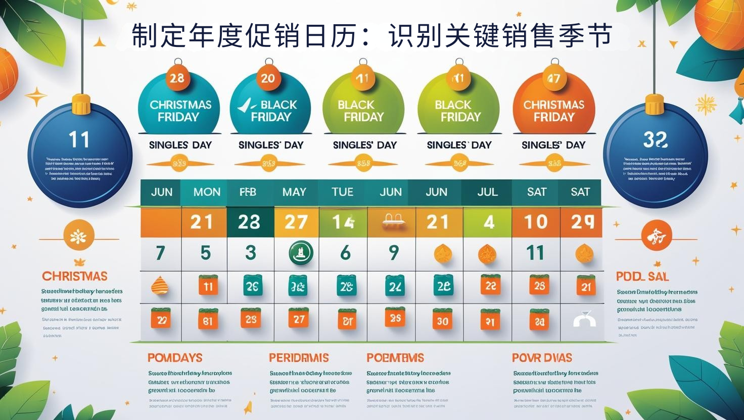 تطوير تقويم ترويجي سنوي: تحديد مواسم المبيعات الرئيسية