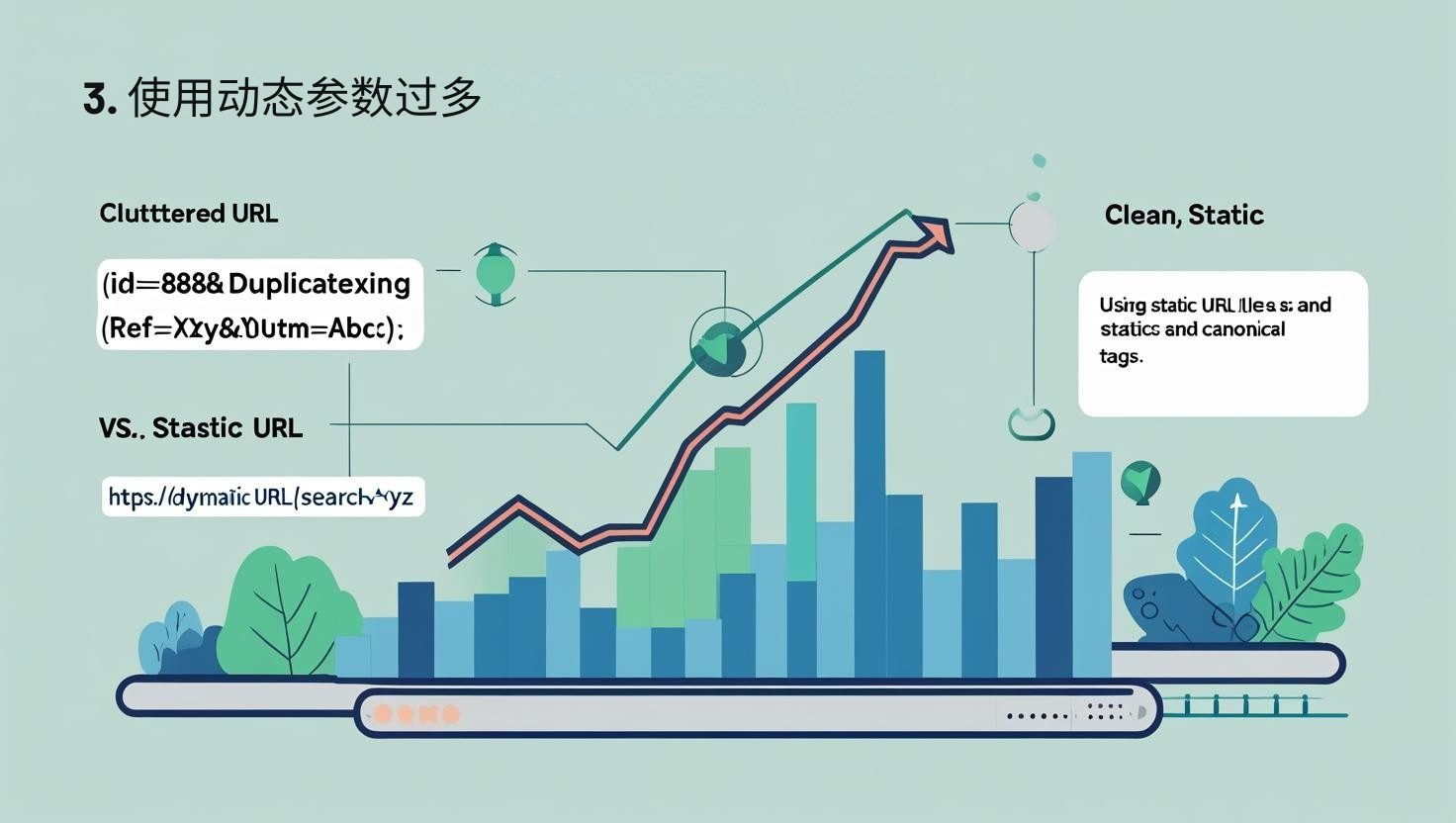 3. Utilizar demasiados parámetros dinámicos
