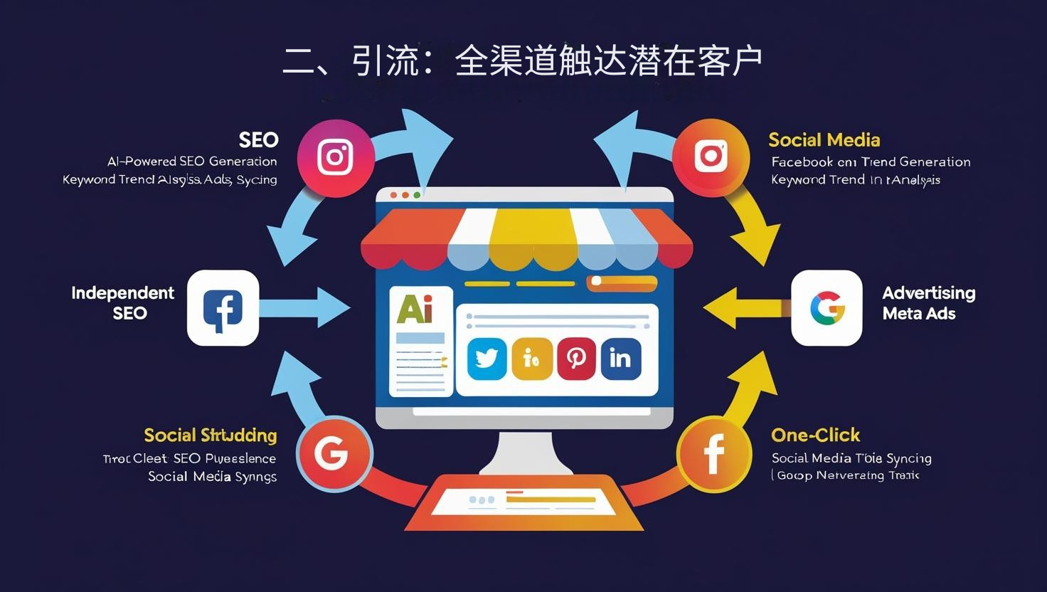 2. توليد حركة المرور: الوصول إلى العملاء المحتملين من خلال جميع القنوات