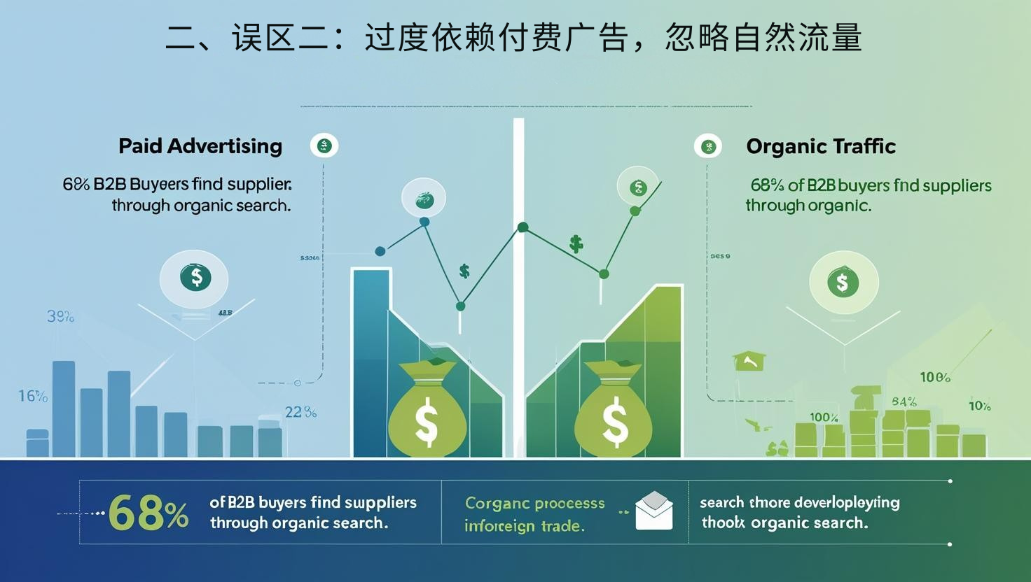 2. المفهوم الخاطئ الثاني: الاعتماد المفرط على الإعلانات المدفوعة وتجاهل الزيارات العضوية
