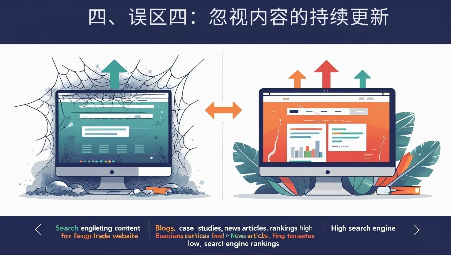 4. سوء الفهم 4: تجاهل التحديث المستمر للمحتوى