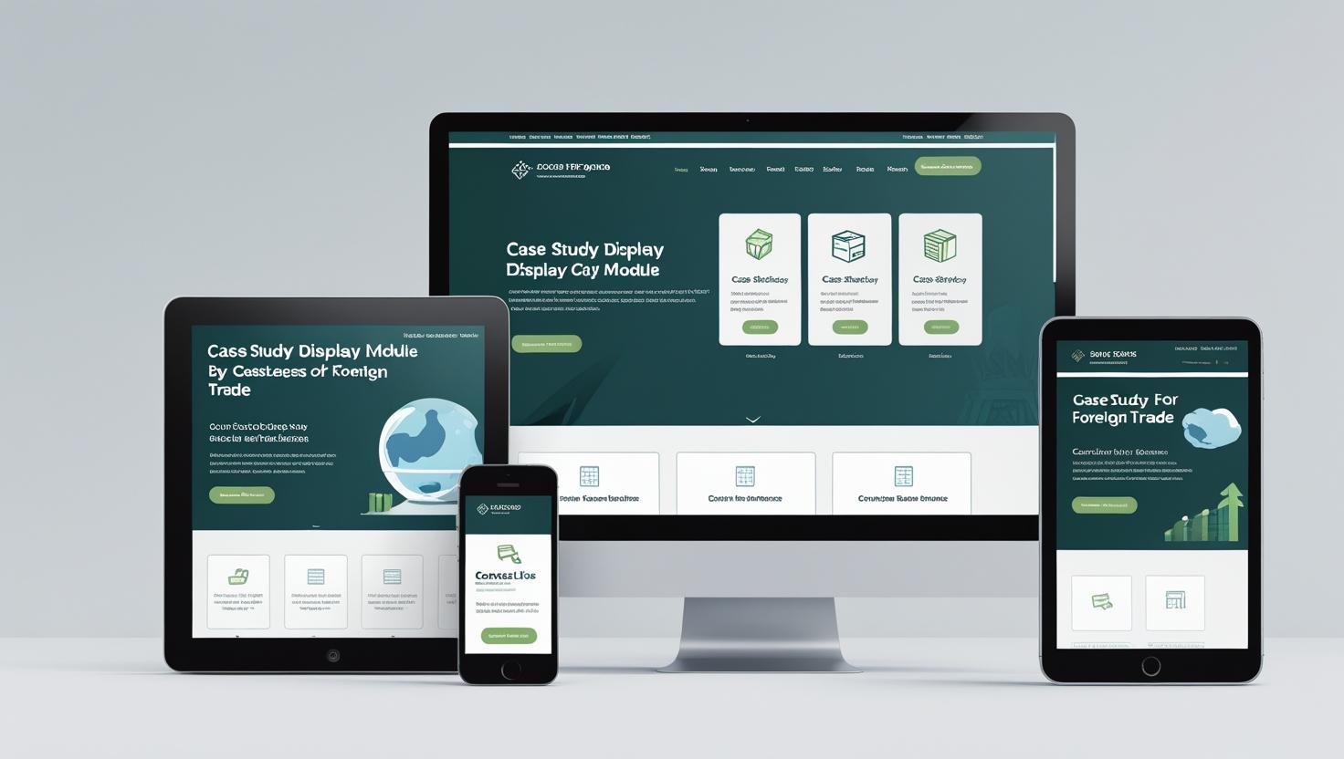Foreign trade website page layout and user experience optimization