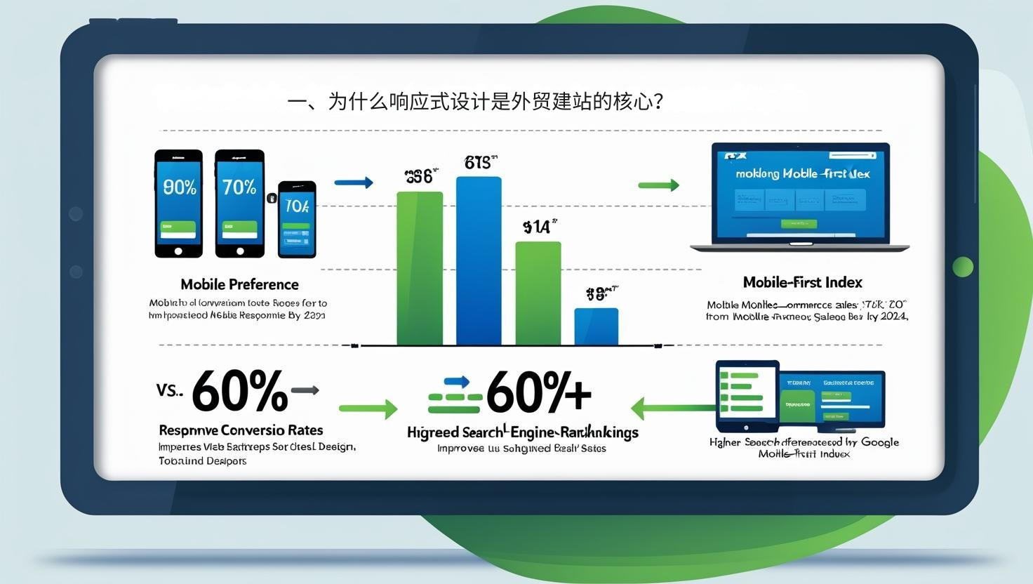 1. لماذا يعد التصميم المستجيب هو جوهر بناء مواقع التجارة الخارجية؟