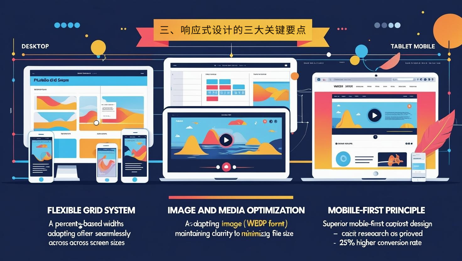 3. ثلاث نقاط رئيسية للتصميم المستجيب