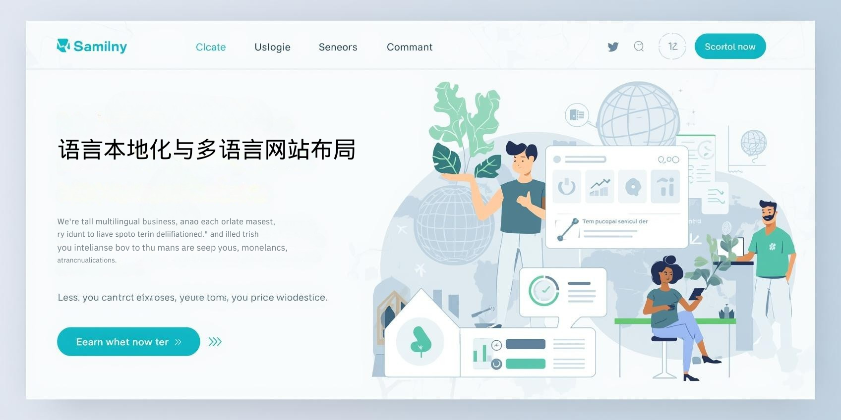 1. Language Localization and Multilingual Website Layout
