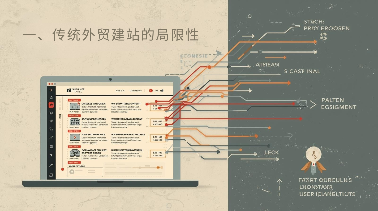 1. Limitations of traditional foreign trade website construction