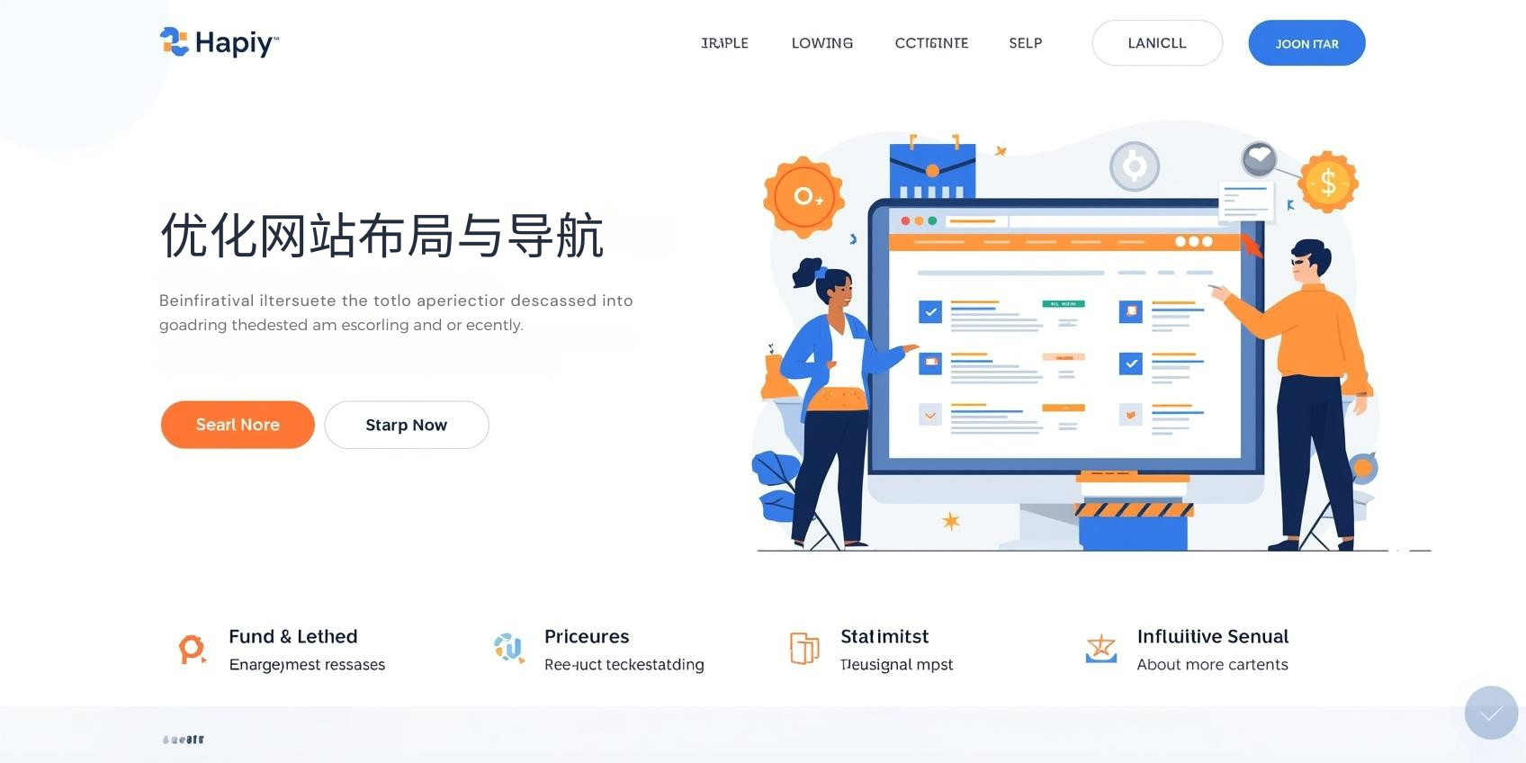 2. Optimize website layout and navigation
