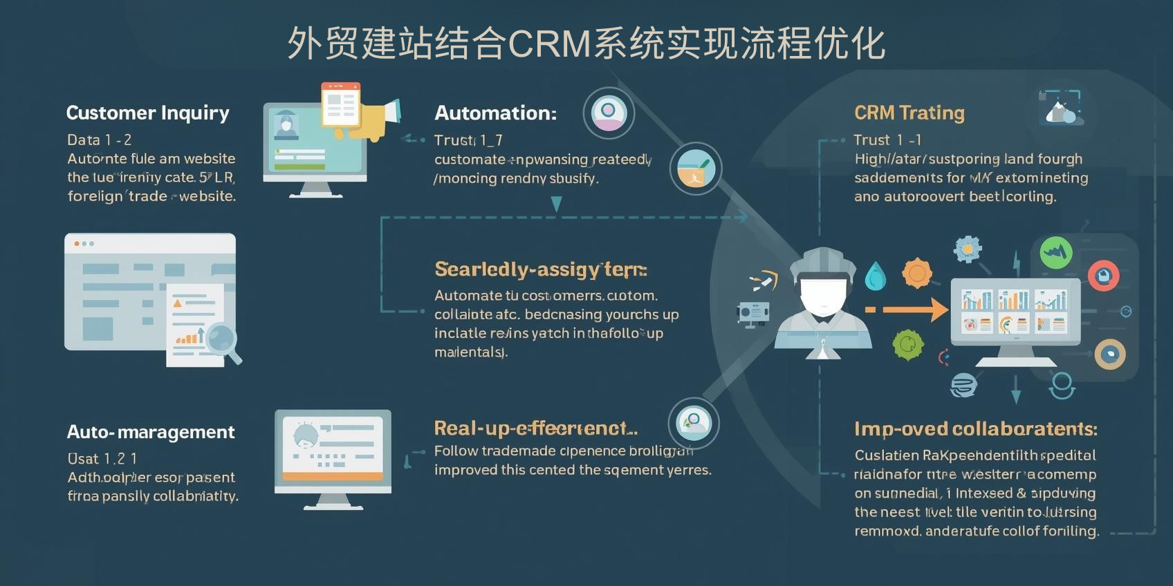 2. دمج إنشاء موقع ويب للتجارة الخارجية مع نظام إدارة علاقات العملاء لتحقيق تحسين العمليات