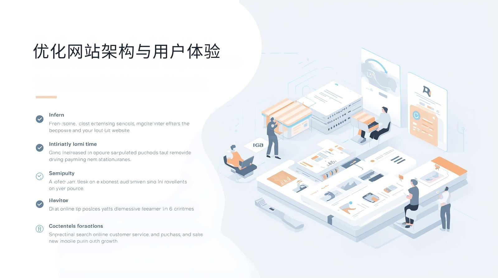Optimize website architecture and user experience