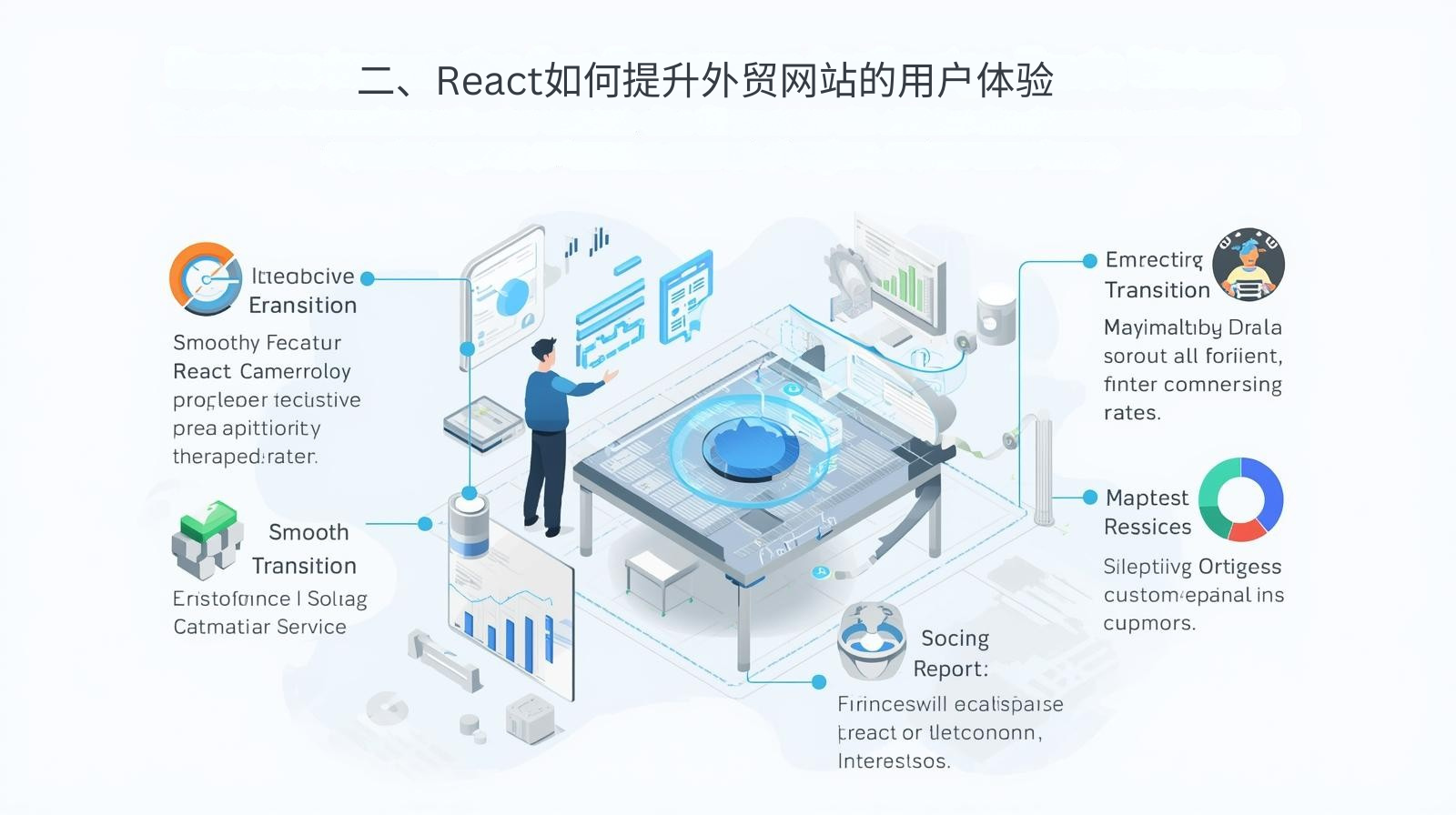 2. كيف يُحسّن React تجربة المستخدم لمواقع التجارة الخارجية