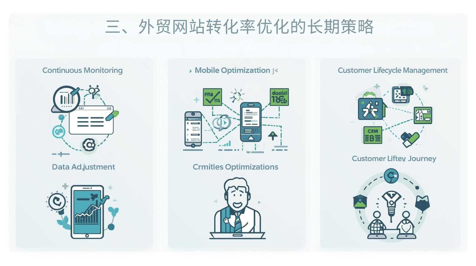 3. استراتيجية طويلة المدى لتحسين معدلات التحويل لمواقع التجارة الخارجية