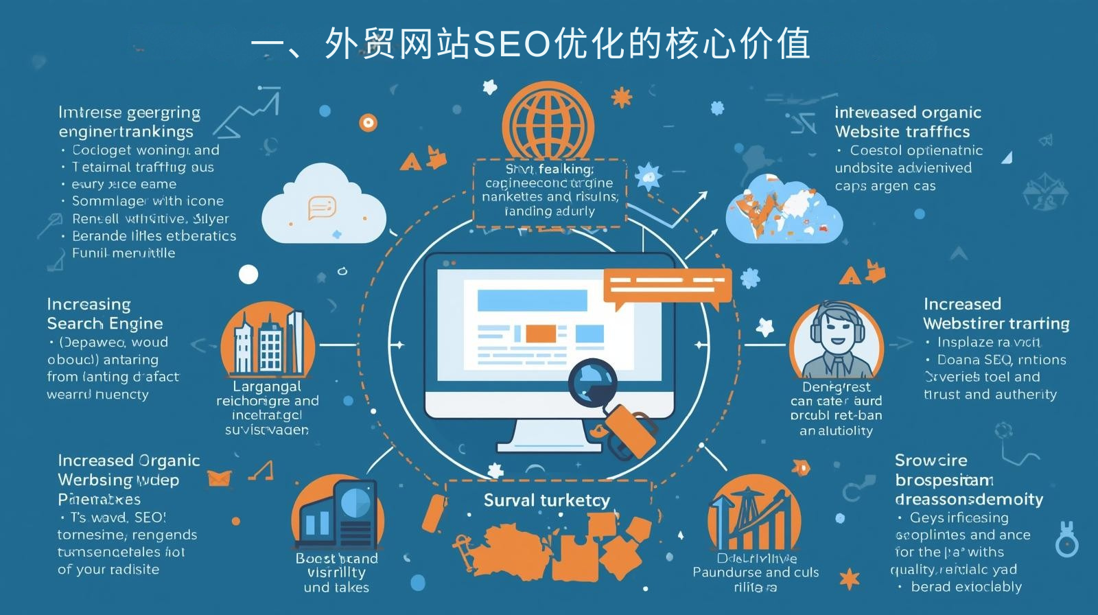 1. القيمة الأساسية لتحسين محركات البحث لمواقع التجارة الخارجية