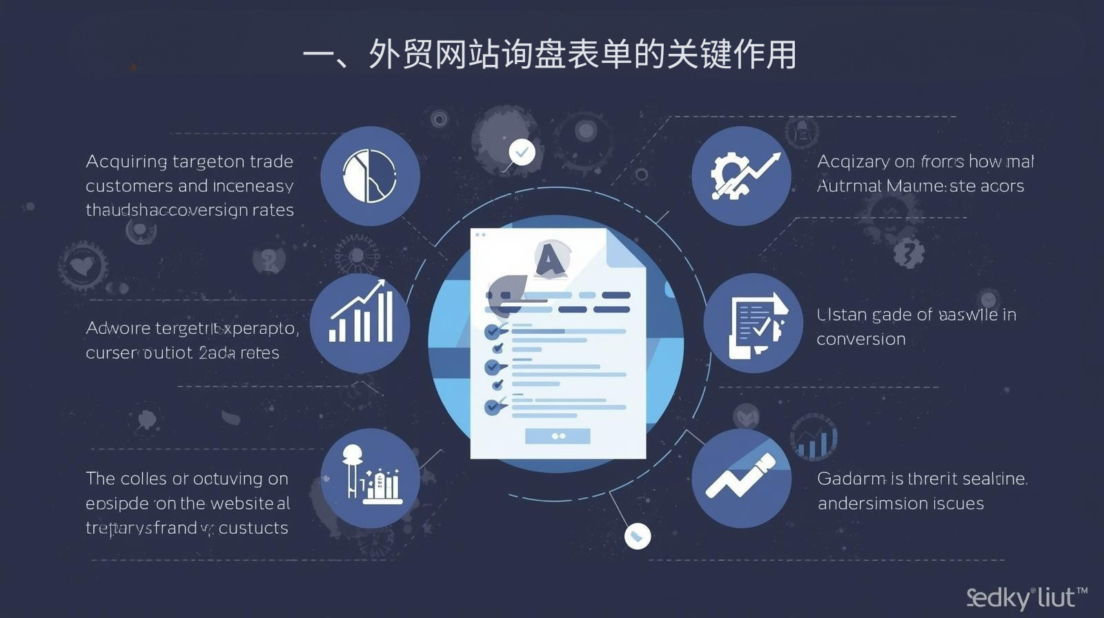 1. الدور الرئيسي لنموذج الاستفسار على مواقع التجارة الخارجية