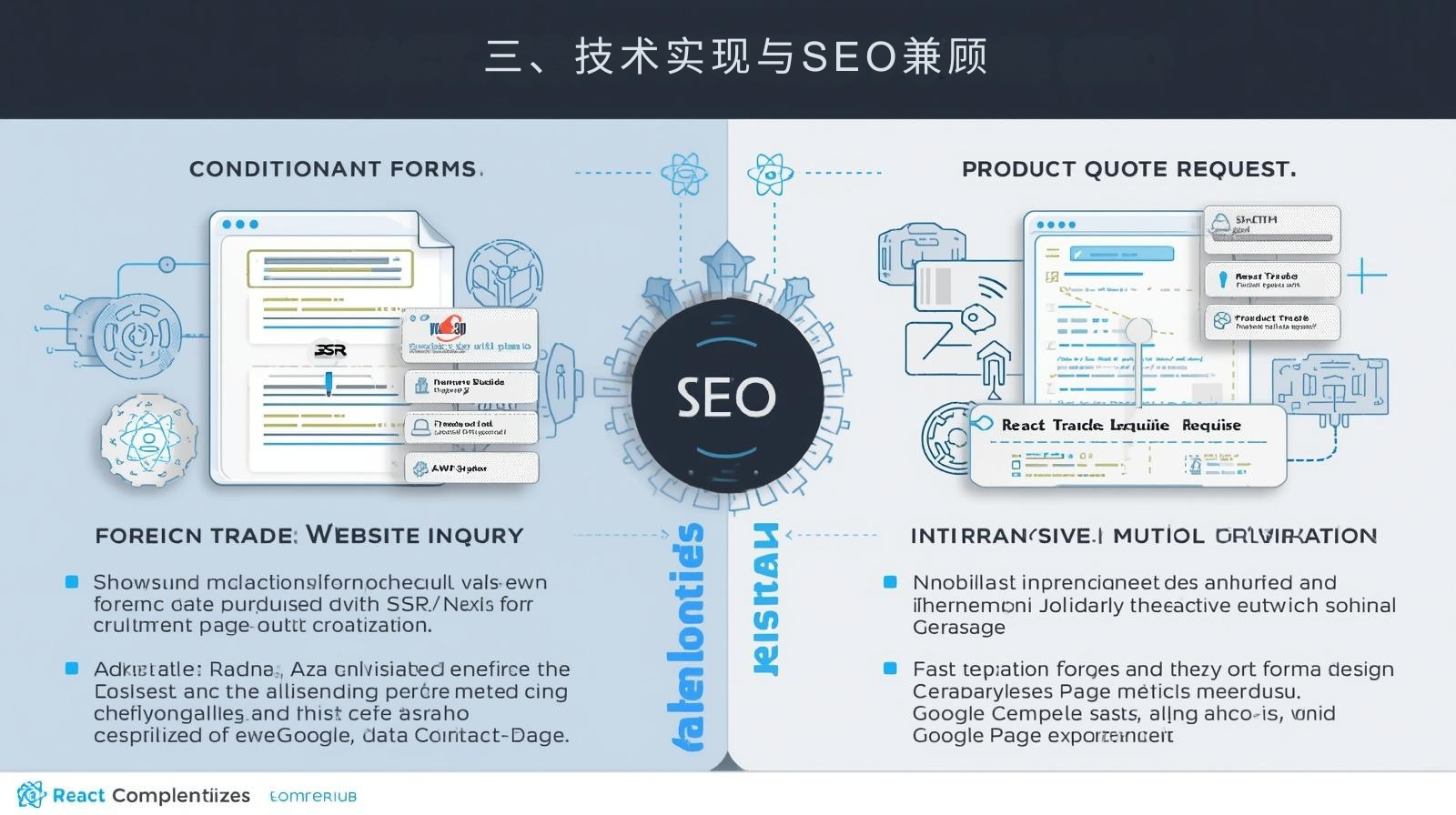 3. موازنة التنفيذ الفني وتحسين محركات البحث