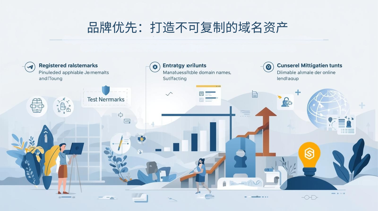 العلامة التجارية أولاً: إنشاء أصول فريدة لأسماء النطاق