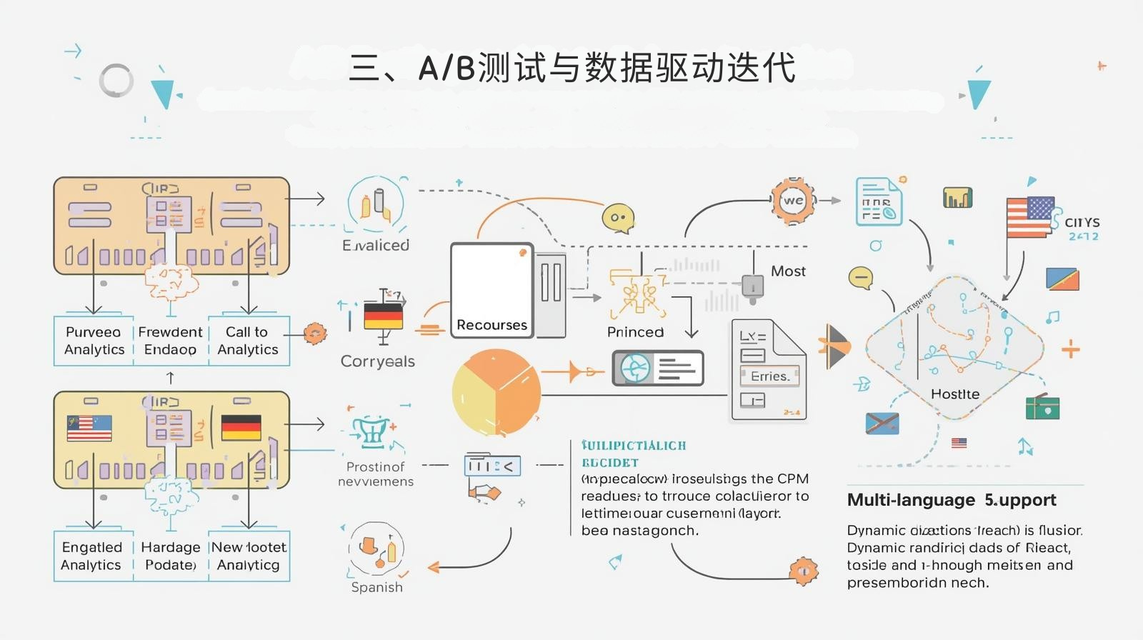 3. اختبار A/B والتكرار القائم على البيانات