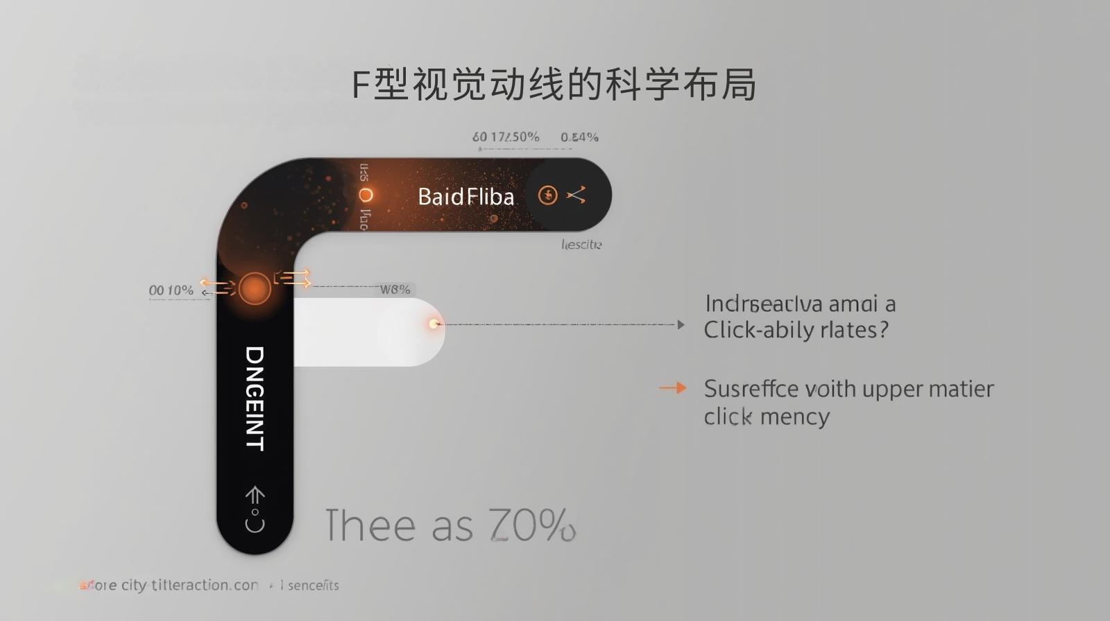 التخطيط العلمي لخط الحركة البصرية على شكل حرف F