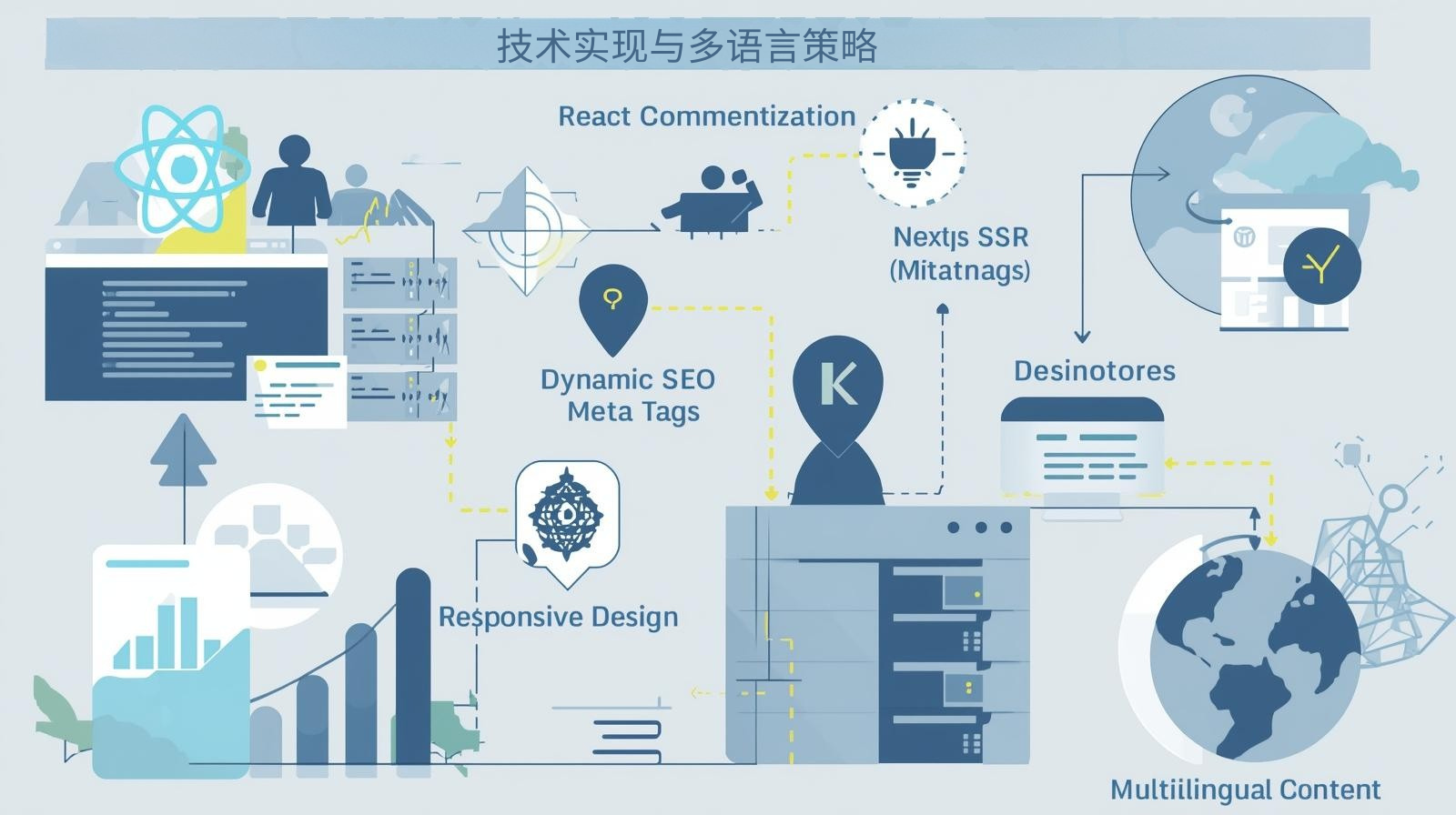 التنفيذ الفني والاستراتيجية متعددة اللغات
