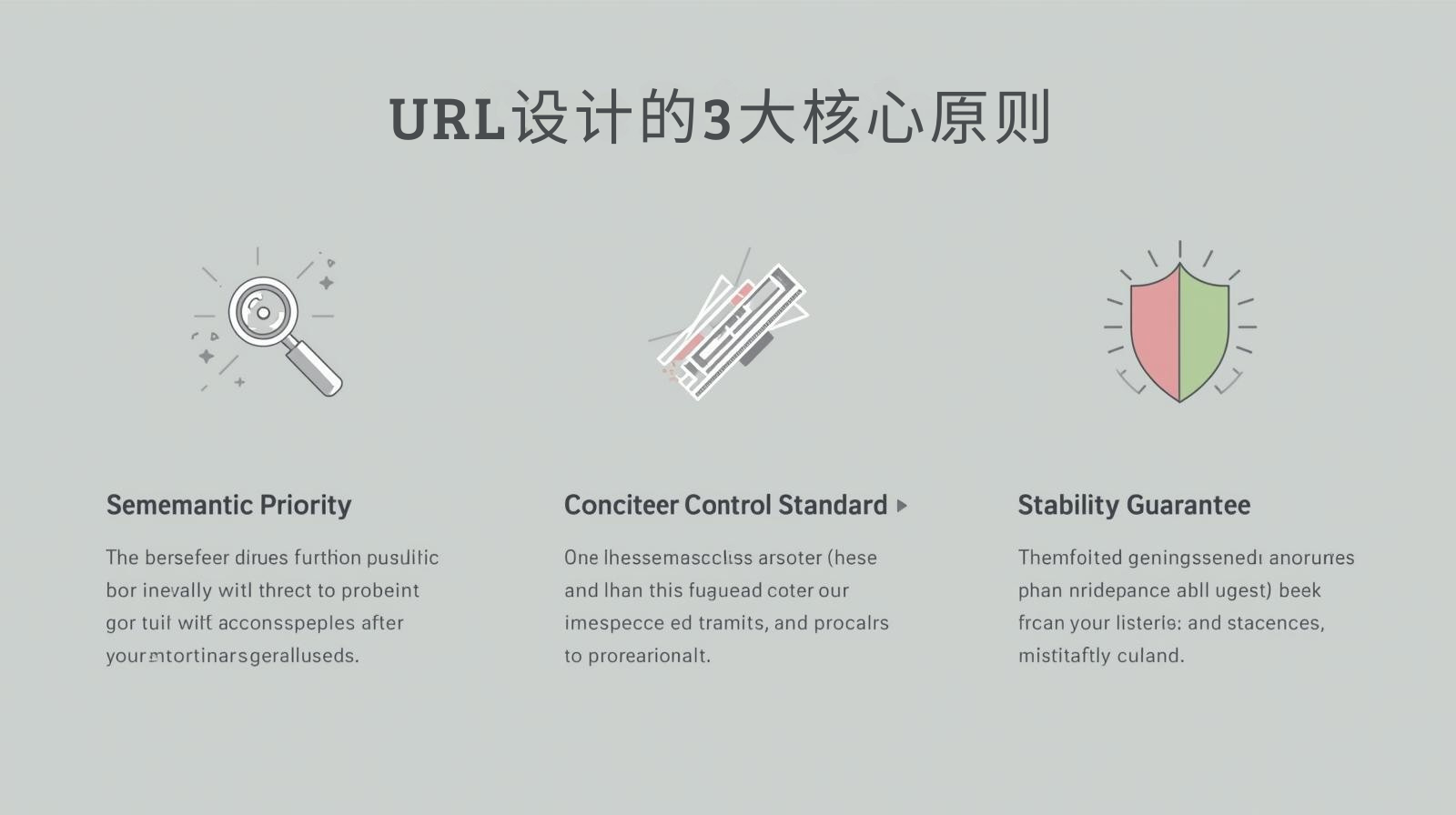 3 core principles of URL design