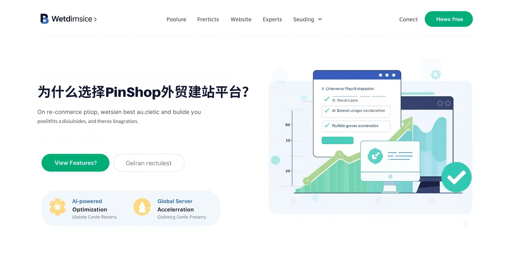 Why choose PinShop foreign trade website building platform?