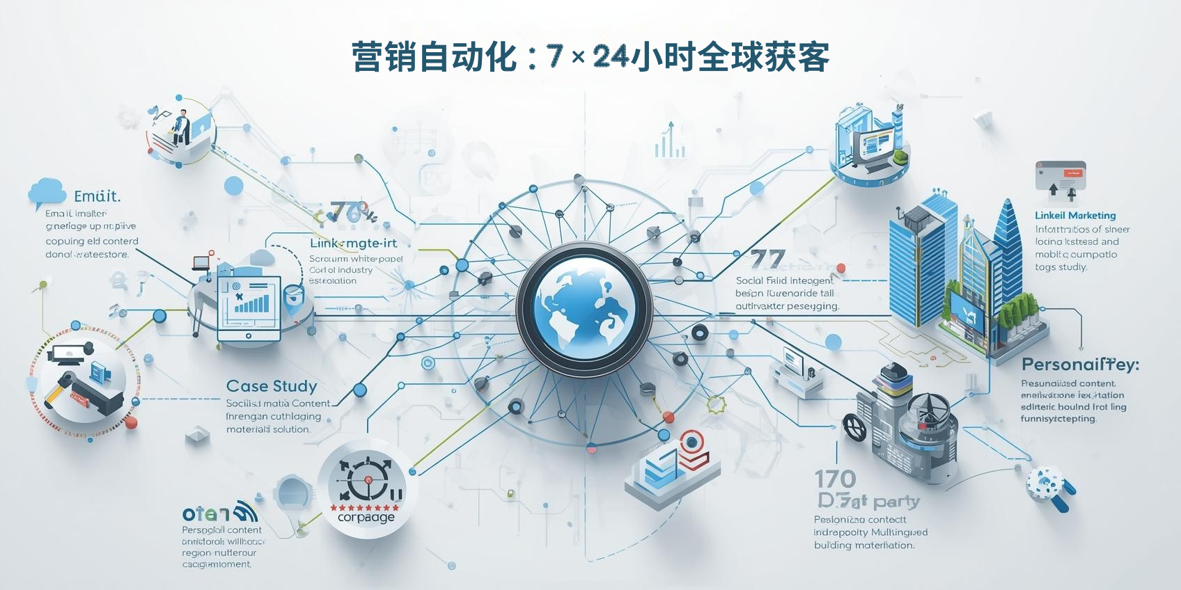 二、营销自动化：7×24小时全球获客