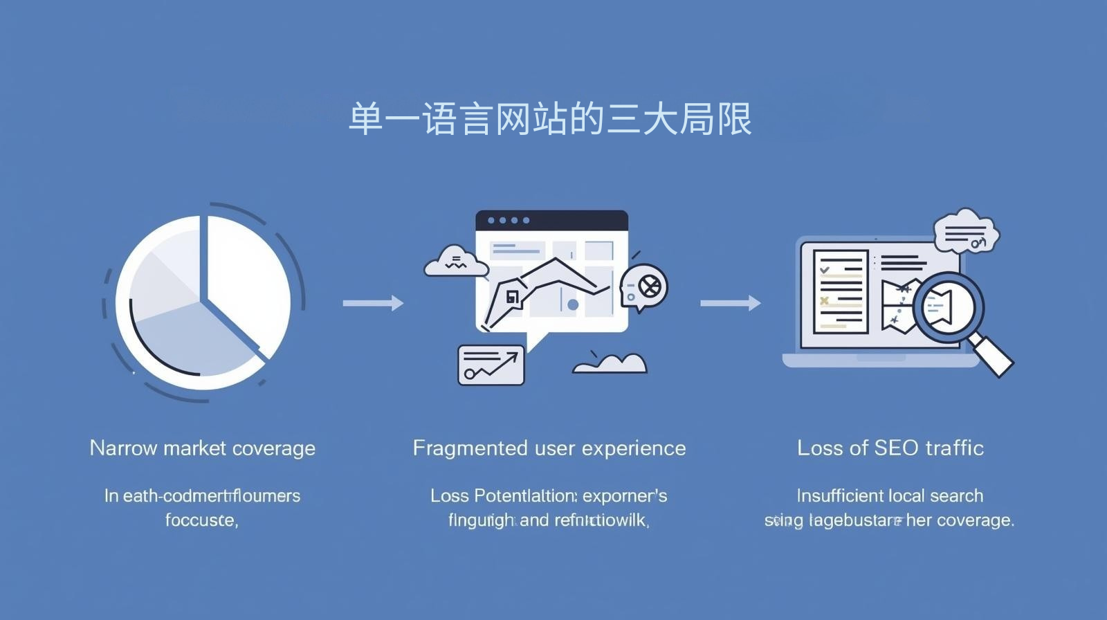 Three major limitations of single-language websites