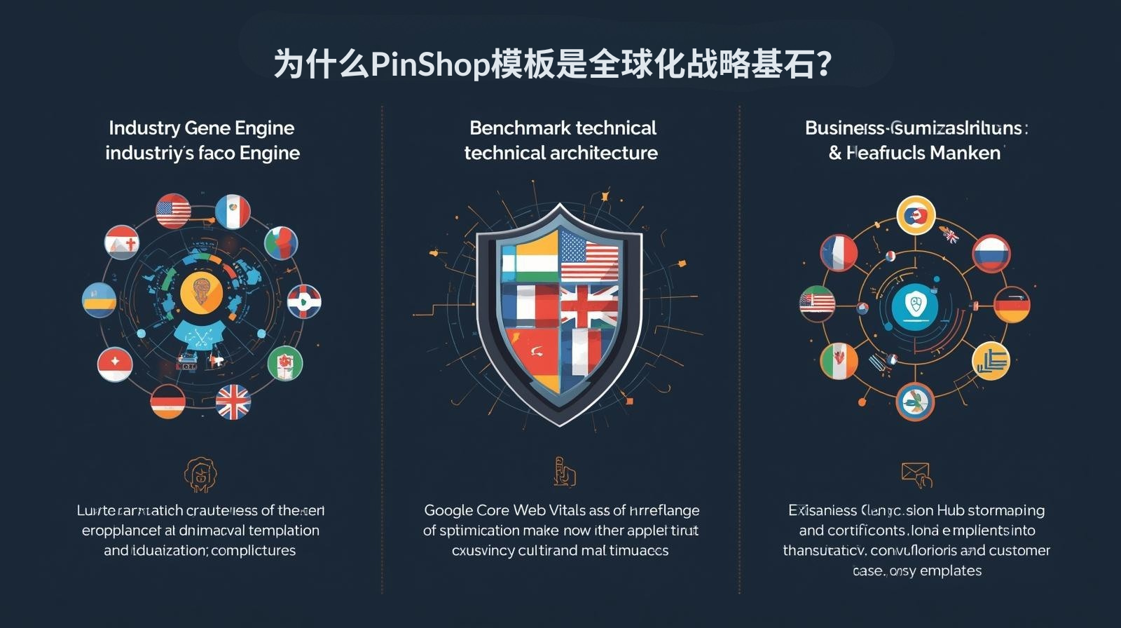Why is PinShop template the cornerstone of globalization strategy?