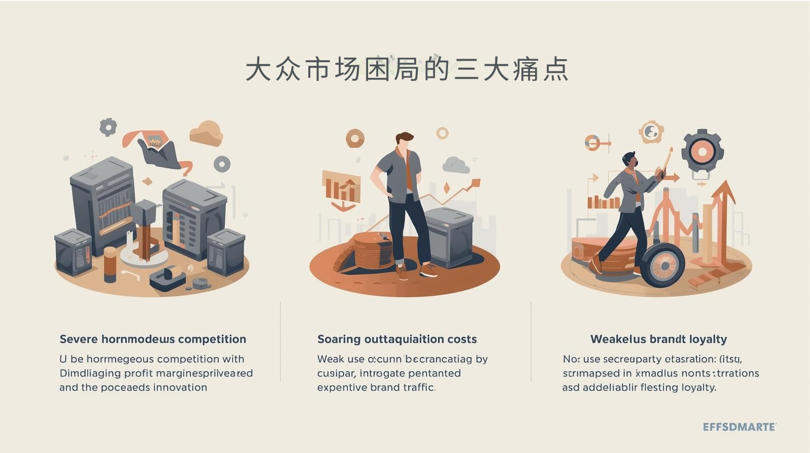 大众市场困局的三大痛点