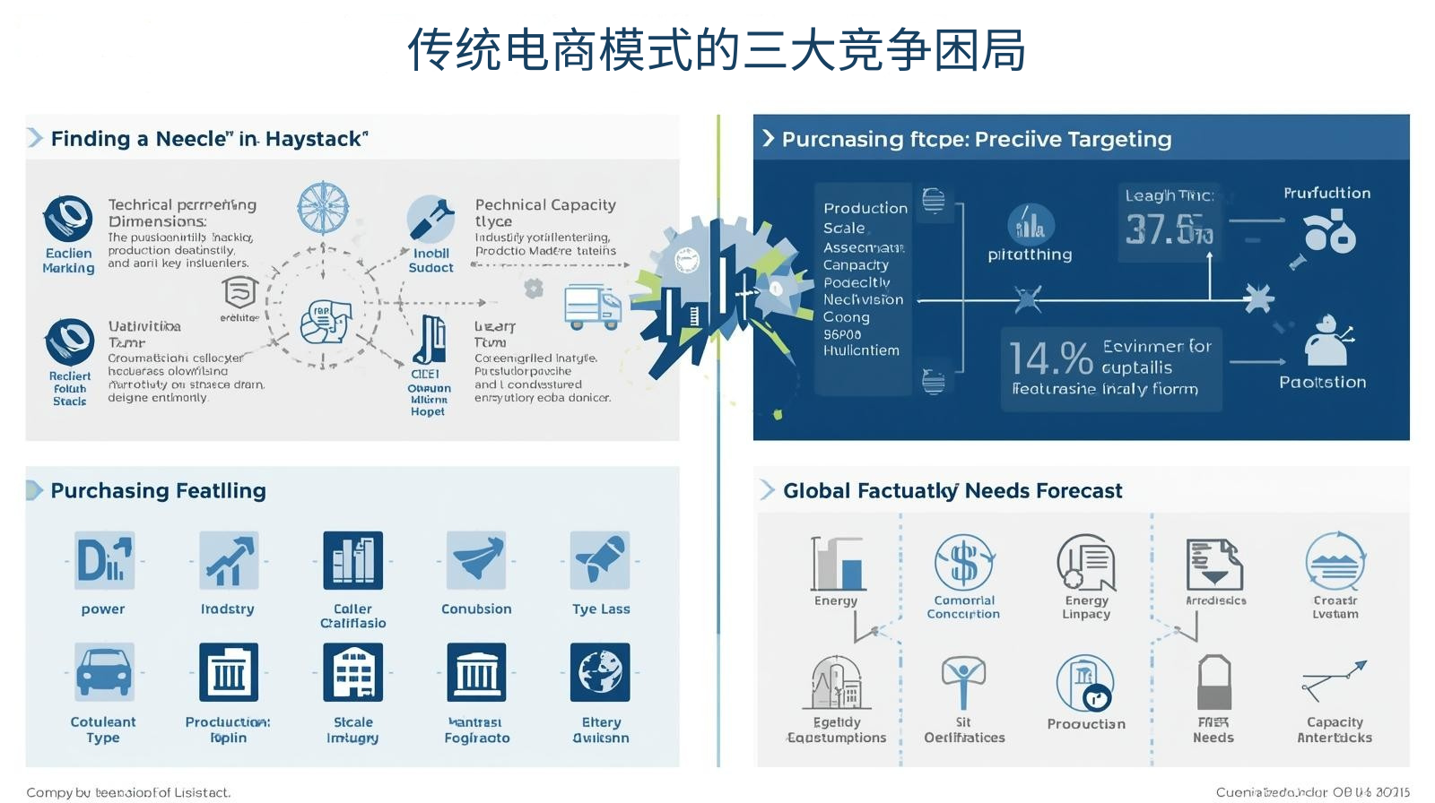 Three major competitive challenges of traditional e-commerce models