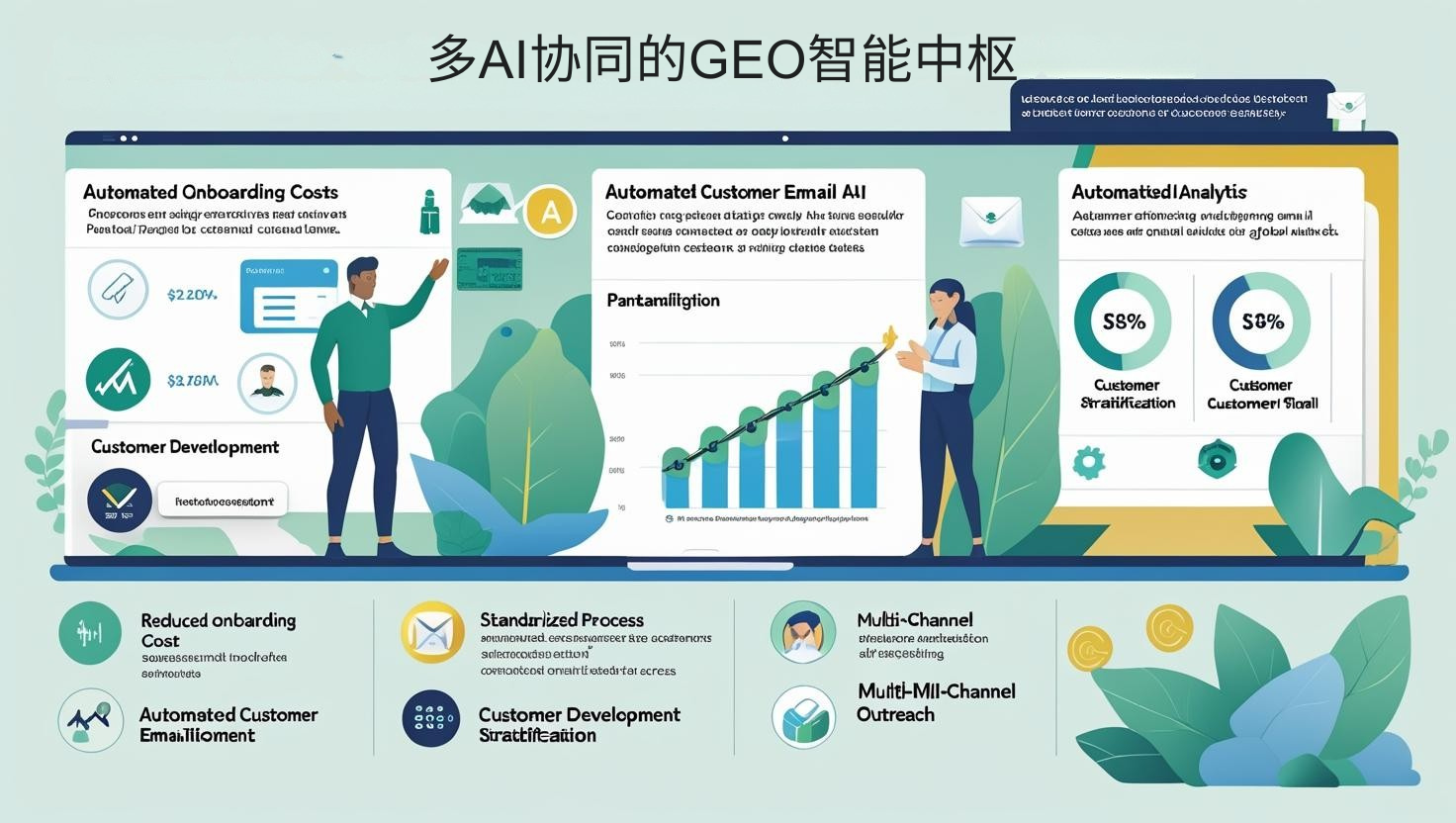 مركز GEO الذكي مع تعاون متعدد الذكاء الاصطناعي