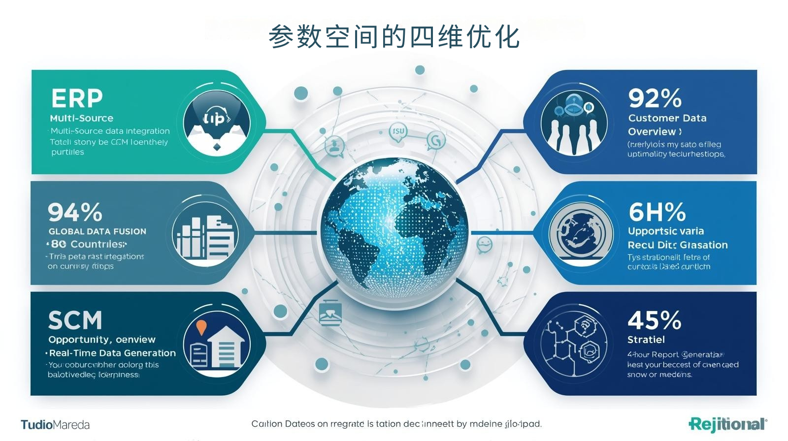 Optimización tetradimensional del espacio de parámetros