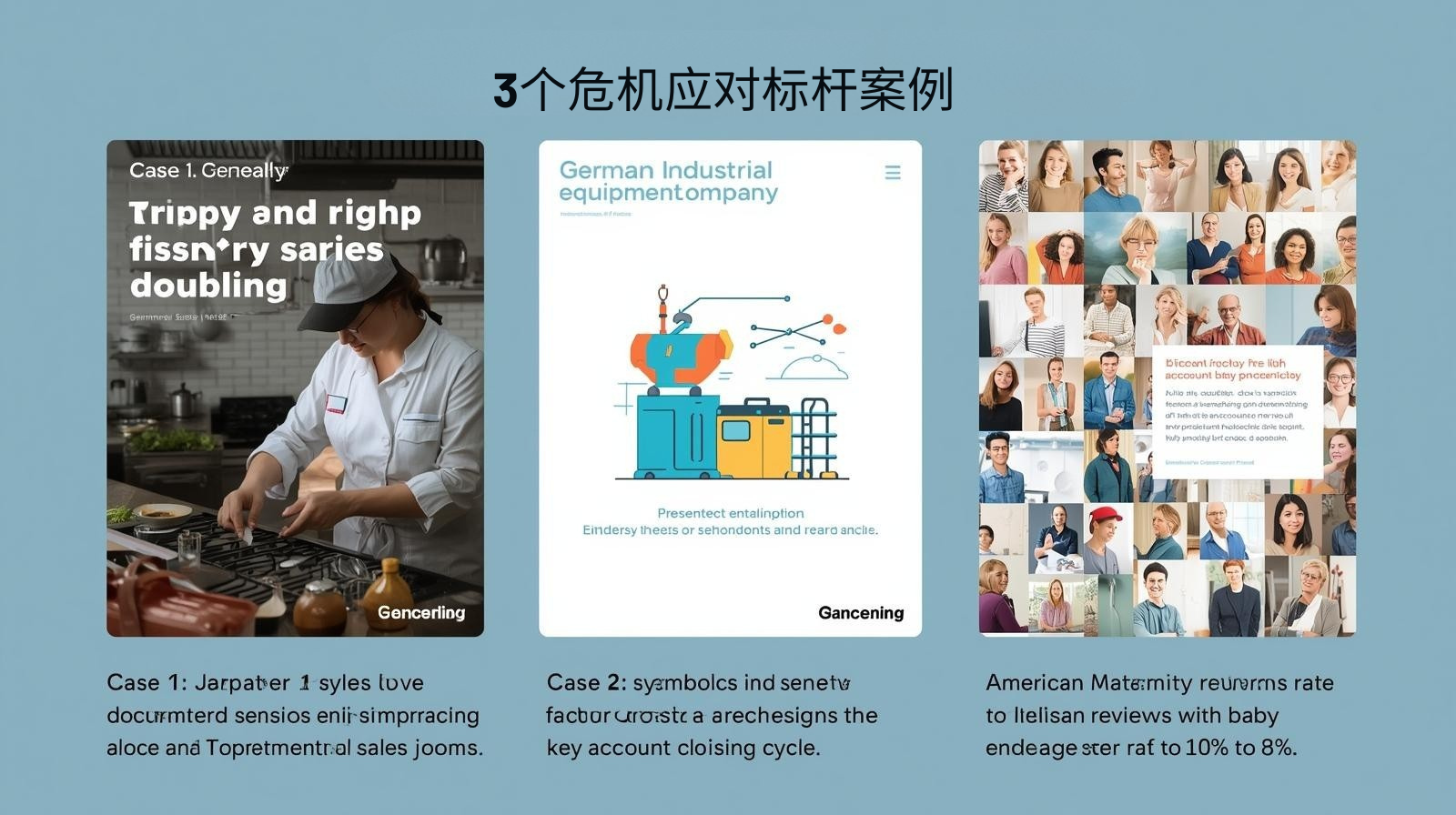 ثلاث حالات مرجعية للاستجابة للأزمات