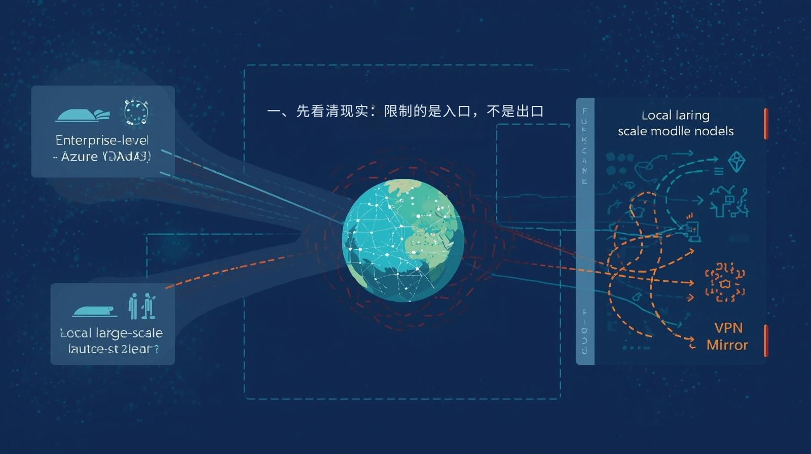 أولاً، دعونا نفهم الواقع: القيد موجود على المدخل، وليس على الخروج.