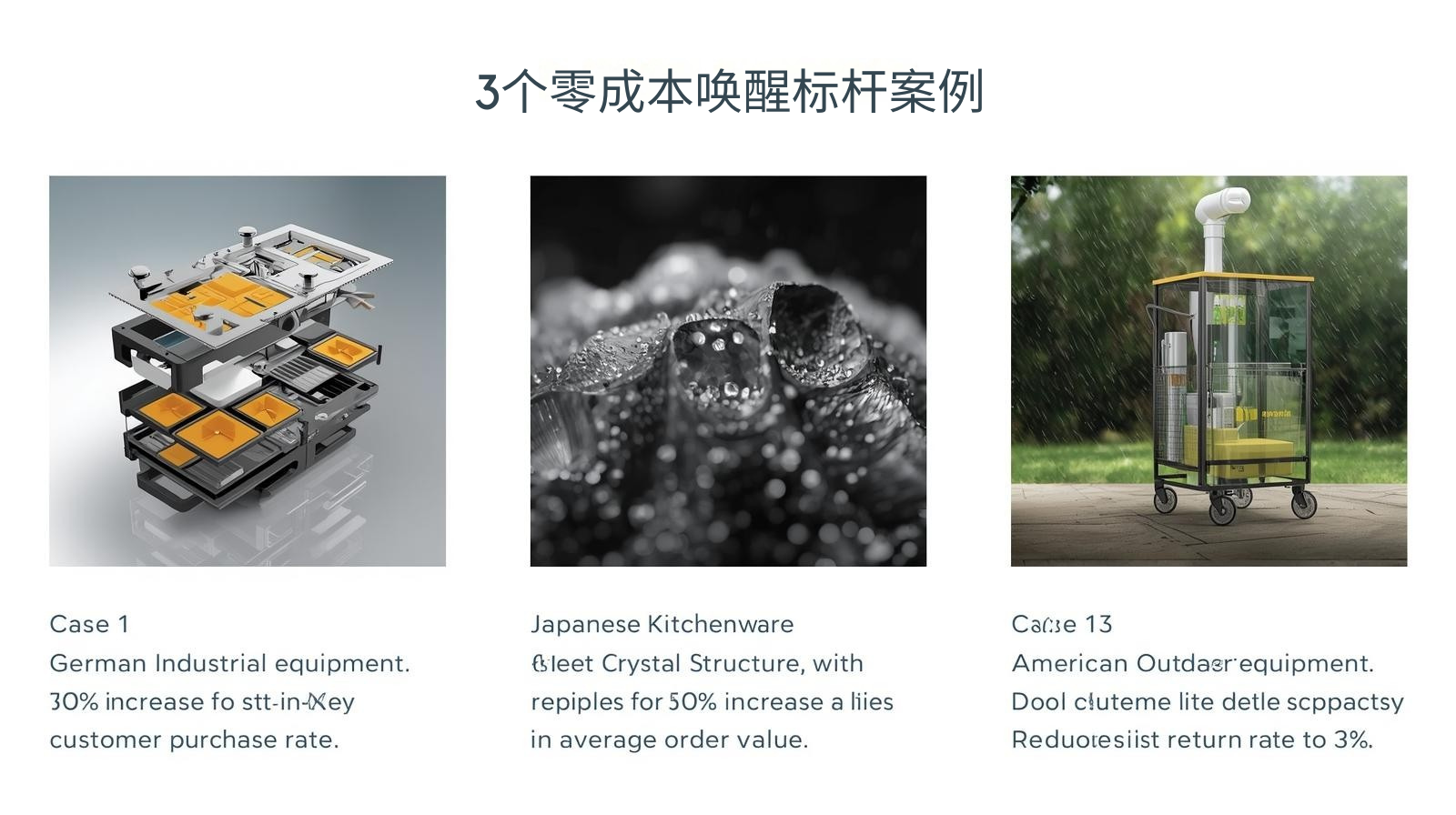 ゼロコストウェイクアップのベンチマークケース3つ