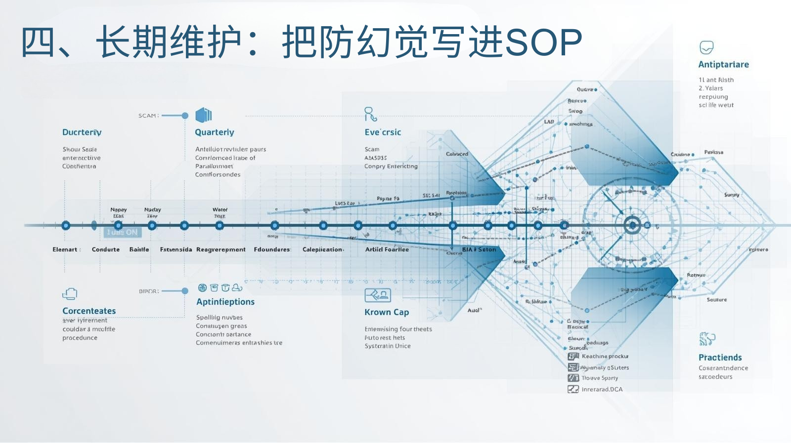 رابعًا. الصيانة طويلة الأمد: دمج تدابير مكافحة الهلوسة في إجراءات التشغيل القياسية (SOP).