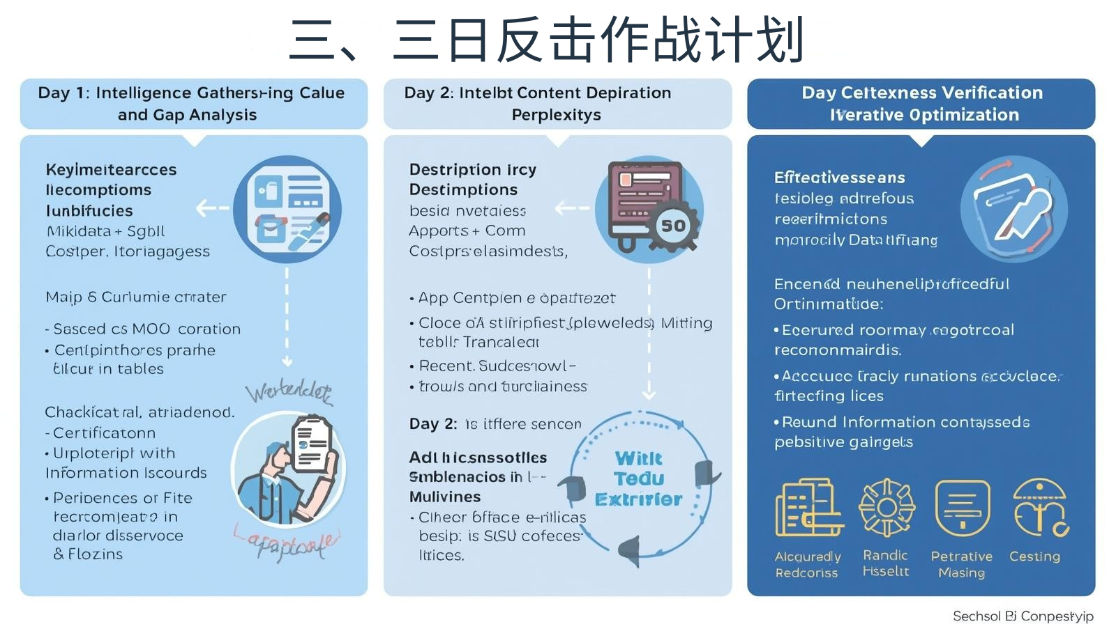 ثالثًا: خطة عملية هجوم مضاد لمدة ثلاثة أيام