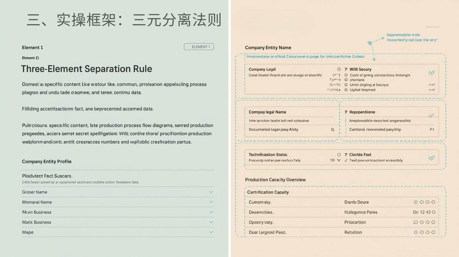 ثالثًا. الإطار العملي: قاعدة الفصل الثلاثي