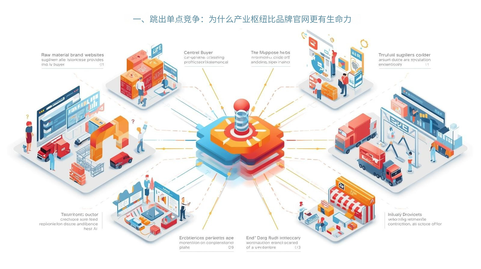 I. 単一ポイントの競争を超えて：業界ハブがブランドウェブサイトよりも活力を持つ理由