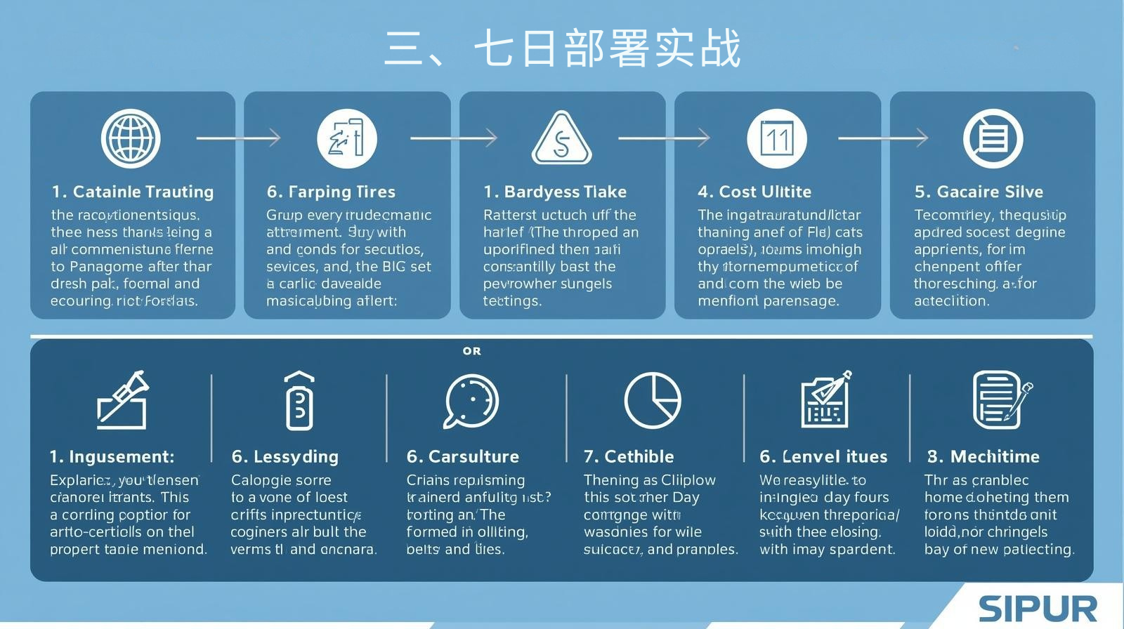 ثالثًا: الانتشار لمدة سبعة أيام للقتال الفعلي