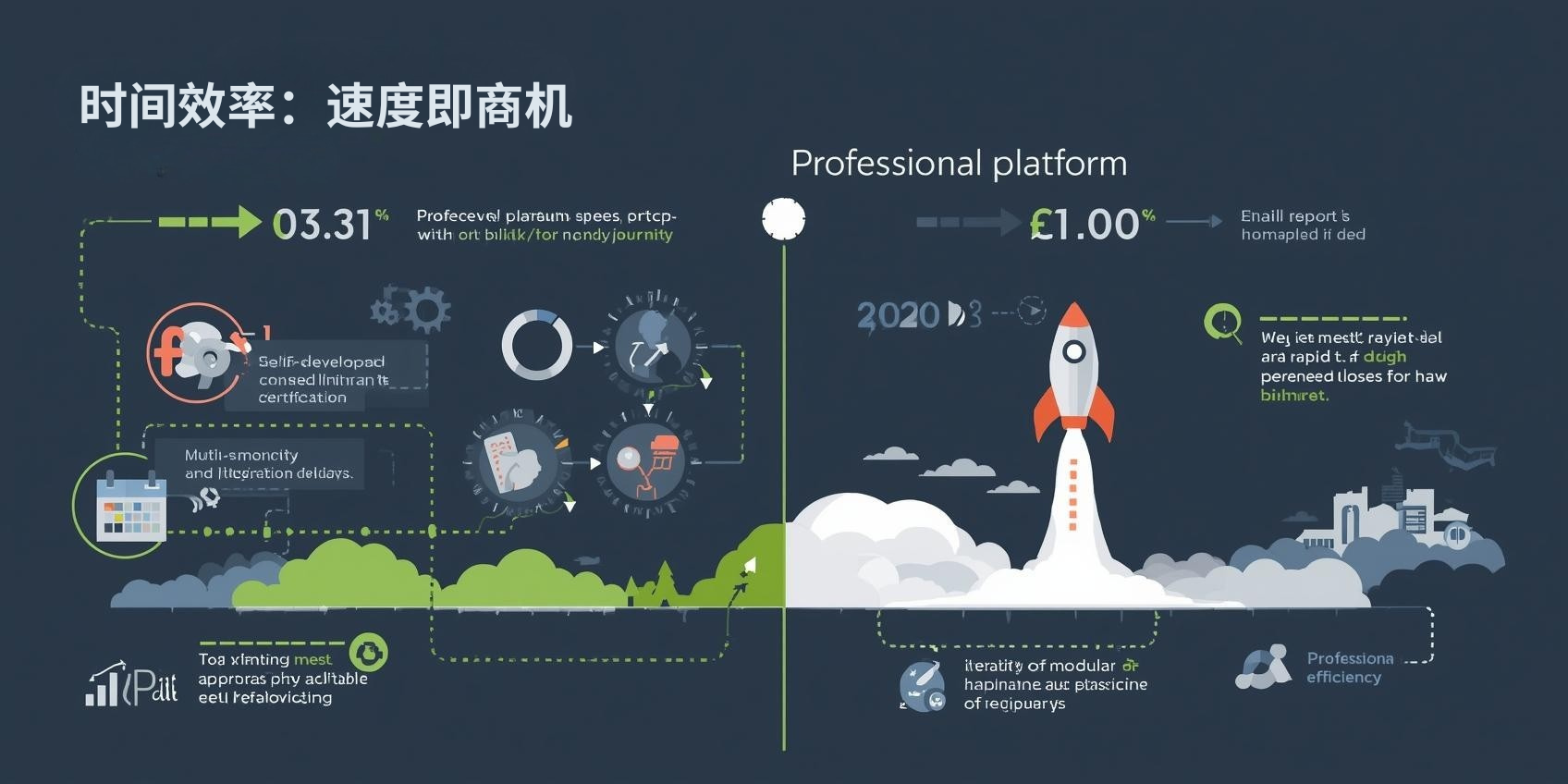 II. Eficiencia temporal: La velocidad equivale a oportunidad de negocio