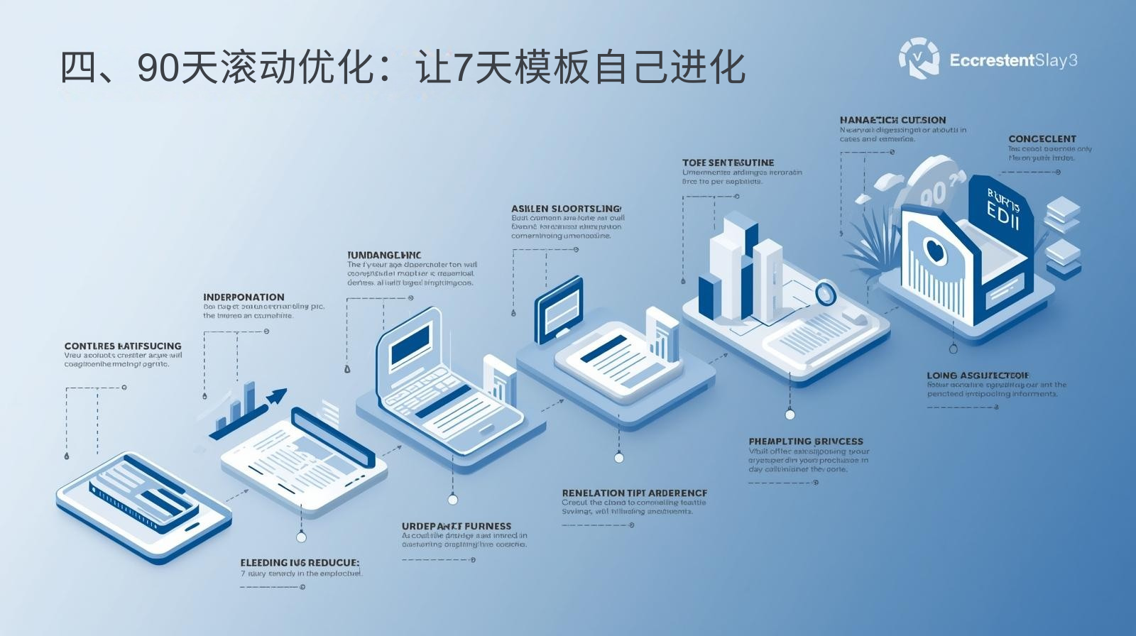 رابعًا: تحسين التدحرج لمدة 90 يومًا: دع قالب السبعة أيام يتطور تلقائيًا