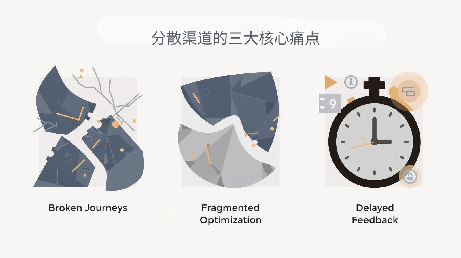 نقاط الألم الأساسية الثلاثة للقنوات اللامركزية