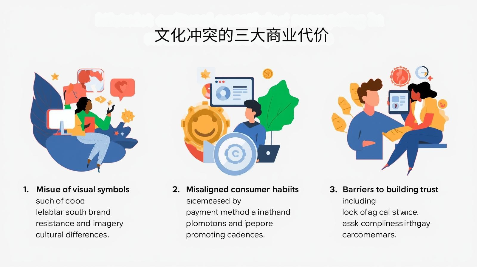 التكاليف التجارية الرئيسية الثلاث للصراع الثقافي